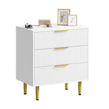 Garvee Kommode mit 6 Schubladen, modernes Rillendesign, für Schlafzimmer und Wohnzimmer, grün - grün