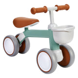 Garvee Kippsicheres Baby-Laufrad 4-Rad Mit Korb Für Kinder 12-24 Monate Grün - Grün