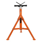 Garvee Rohrständer V-Kopf Höhenverstellbar 71-132 cm, 1200KG Tragfähigkeit, Klappbar Stahl Allzweckbuchse für Schweißprojekte Automobilbau - Orange