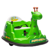 Garvee Elektro-Autoscooter für Kinder 360° Drehung Giraffe Design Grün mit LED für Kinder ab 2 Jahren - Grün
