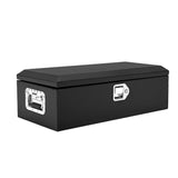 Garvee Werkzeugkasten für Lkw-Ladefläche 51 × 30 × 25 cm, Werkzeugbox mit Seitengriff & Schloss, Kompakte Staubox für Pickup, LKW, Wohnmobil & Anhänger, Schwarz - Schwarz