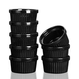Garvee Schüsselset, 237 ml, ofenfest, Porzellan, Schwarz, für Küche, Servieren & Alltag - Schwarz