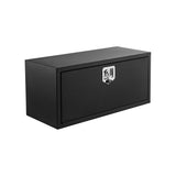 Garvee Pickup Werkzeugkasten aus Stahl, 60 x 35 x 40 cm LKW Aufbewahrungsbox mit Wetterfestem Design und Schnellzugriff, Abschließbare Transportbox für Truck, Anhänger und Fahrzeuge, Schwarz - Schwarz