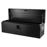 Garvee LKW-Werkzeugkasten 76 × 38 × 38 cm, abschließbare Pickup-Werkzeugbox aus Stahl mit Hydraulikdeckel für Anhänger, Schwarz - Schwarz
