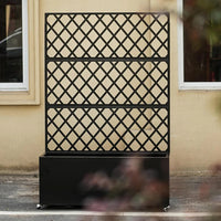 Garvee Hochbeet aus Verzinktem Stahl 180 × 90 × 40 cm – Mit Rankgitter & Sichtschutz, Mobil