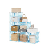 Garvee Aufbewahrungsregal mit 6 Würfelfächern, 32 cm, für Wohnzimmer und Schlafzimmer, Blau - Blau