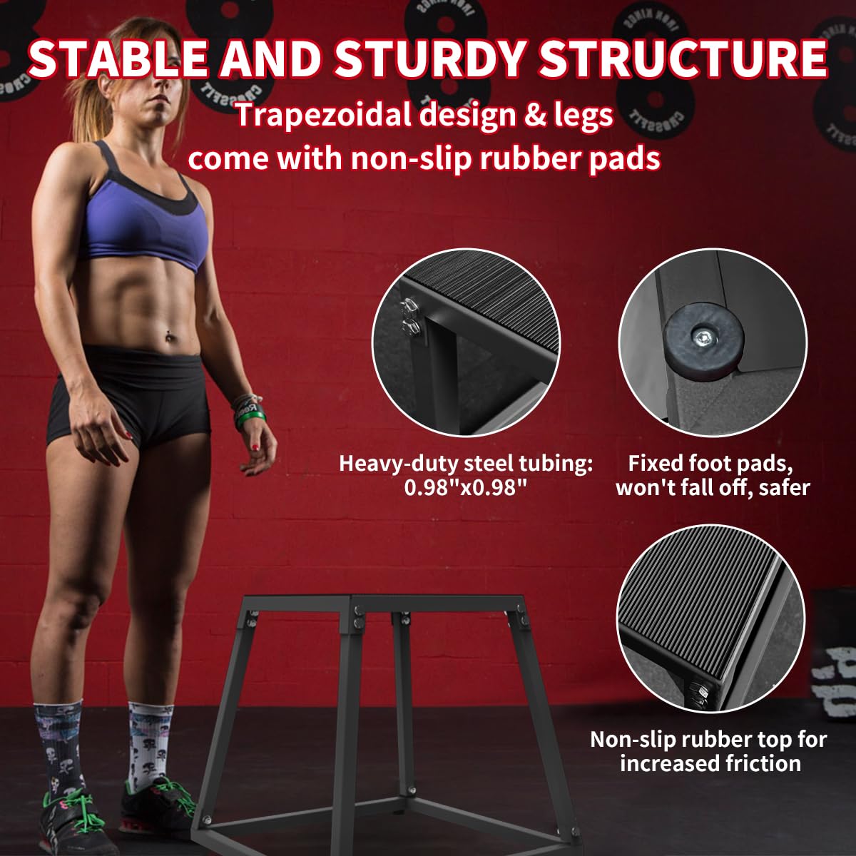 Robuste Stahl Jump Box mit Anti-Rutsch Oberfläche