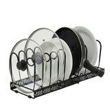 Garvee Topfdeckelhalter Metall Mit Schrankmontage Für Küchenorganisation, Platzsparend, Schwarz