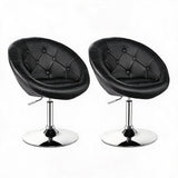 Garvee 2er Set Barhocker Mit Rückenlehne Höhenverstellbar Drehbar Schwarz Für Küche Und Bar 77-91 cm