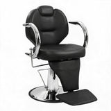 Garvee Salonstuhl Friseurstuhl 360° Drehbar Verstellbar Mit Kopfstütze Für Beauty Spa Tattoo Schwarz