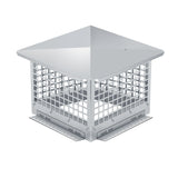 Garvee Schornsteinabdeckung 9x9 Zoll 304 Edelstahl Mesh Windfest Wetterbeständig Funkenfänger Für Außenkamin Garten & Terrasse - Silber