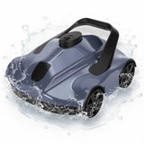 Garvee Poolroboter Kabelloser Akku Poolreiniger Für Aufstellpools Bis 80 m², 130 Min Laufzeit, Leicht & Tragbar