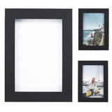 Garvee Collage Bilderrahmen Set 9-Teilig Für 4x6 Fotos Wohnzimmer Büro Modernes Wanddekor MDF Glas