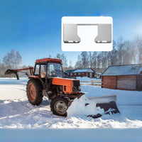Garvee Skid-Steer-Montageplatte 117 × 47 cm, 9,52 mm Q235B-Stahl, zum Schweißen oder Verschrauben