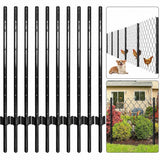 Garvee Zaunpfosten 213, 213,4 cm | 10 Stück, 213,4 cm | 10 Stück, Schwarz - Schwarz