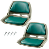 Garvee Bootssitze 2er-Set Klappbar, Ergonomisch, Robust, Für Angel- & Bassboote - Grün