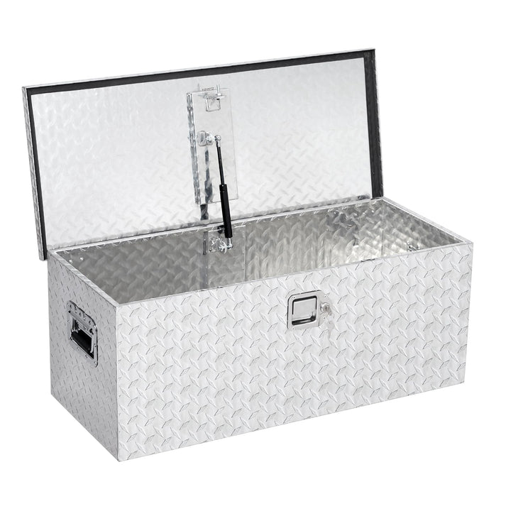 Garvee Aluminium Werkzeugbox 90 x 38 x 38 cm Silber
