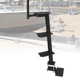 Garvee Bootstrailer-Stufe 3-Stufen-Leiter mit Griff, Rutschfeste Oberfläche, Stahl, Wetterfest, Universell, 209 kg Tragkraft, für Angel- und Freizeitboote, Schwarz