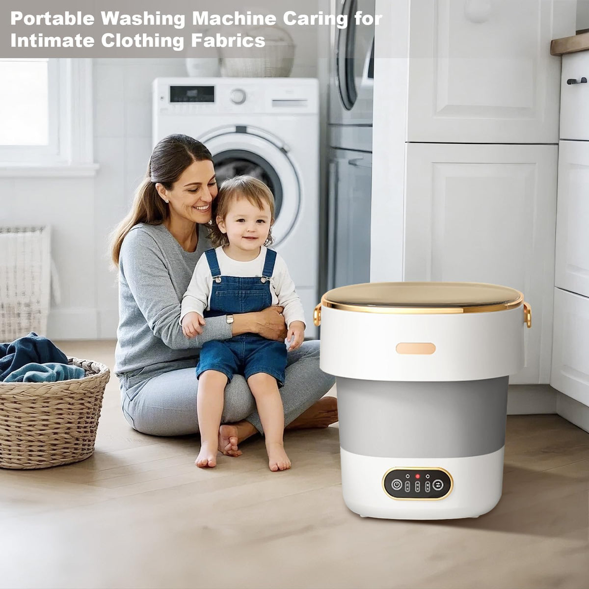 Garvee faltbare Mini-Waschmaschine 13 Liter Grau