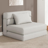 Garvee Schlafsofa aus Cord in Beige, 3-in-1, klappbar, für Wohnzimmer und Schlafzimmer - Beige