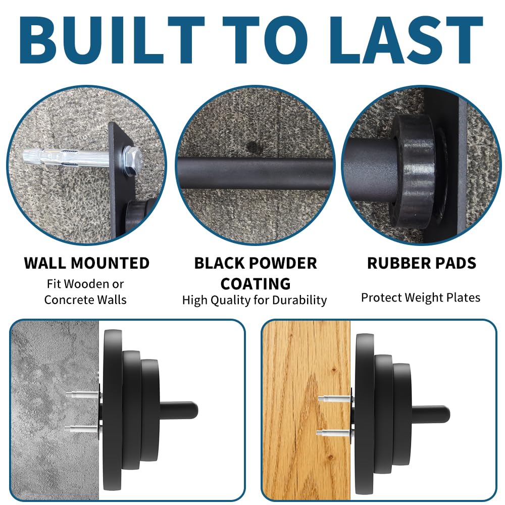 Wandmontierte Bumper Plate Halterung