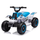 Garvee Blau 6V Elektro-Quad für Kinder mit LED Licht Musik und Hupe für Innen- und Außenbereich Ab 3 Jahren - Blau