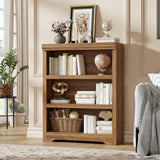 Garvee Bücherregal, 3 Ebenen – 60 cm breit, 3 Ebenen, verstellbare Einlegeböden, Braun - Braun