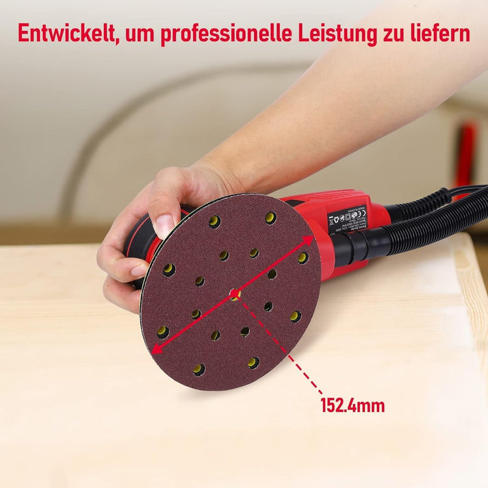 Garvee Exzenterschleifer mit ergonomischer Bauweise und Schleifzubehör