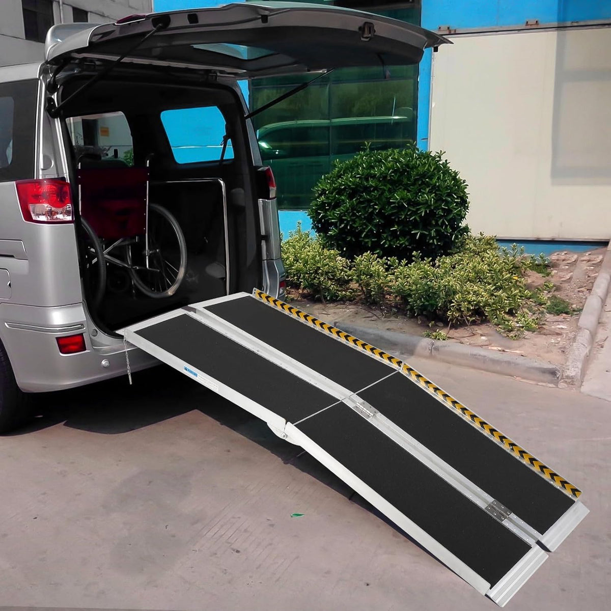 Garvee Rollstuhlrampe 213 cm aus Aluminium mit 272 kg Tragkraft