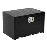 Garvee LKW-Werkzeugbox 46×46 cm, Aluminium, Wasserdicht, für Pickup, Anhänger & Wohnmobil, Schwarz - Schwarz