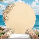 Garvee Runder Arch Hintergrund Cover Polyester Elastisch Leicht Für Hochzeit Party Fotografie 6ft Champagner - Wie gezeigt