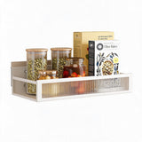 Garvee Wandregal Kühlschrank-Organizer 3er-Set Magnetisch/Klebend Weiß/Schwarz 30x13x9 cm Vielseitig