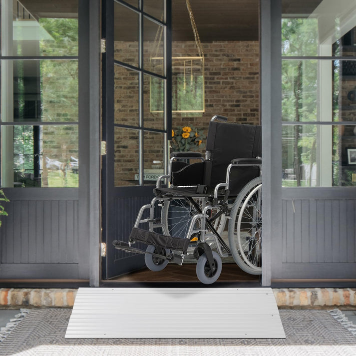 Garvee Schwellenrampe 86 × 29,5 × 6 cm aus Aluminium