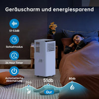 Garvee Mobiles Klimagerät 7000 BTU, Leise & Effiziente Klimaanlage mit R290-Kältemittel, Fenster-Kit & Abluftschlauch, Ideal für Zuhause & Büro