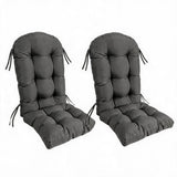 Garvee Adirondack Stuhlkissen Wasserabweisend Elastisch Polyesterfüllung Für Outdoor Garten Terrasse 44x19x4 cm