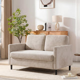 Garvee Sofa, Kippschutz, Polsterung und Rückenlehne, Auf Raumgröße abgestimmt, Weiß - Weiß