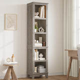 GARVEE Bücherregal, 5 Ebenen, ca. 180,3 cm hoch, MDF, verstellbare Ablagen, Grau – für Wohnzimmer & Schlafzimmer