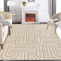 Garvee Waschbarer Kurzflor Teppich 80 x 150 cm Hellgrün Rutschfest Für Wohnzimmer Schlafzimmer
