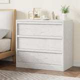 Garvee Kommode, 3 Schubladen, 74,9 cm, mit Stauraum, mit Schubladen, mit Kippschutz, Holz, Modern, Weiß - Weiß