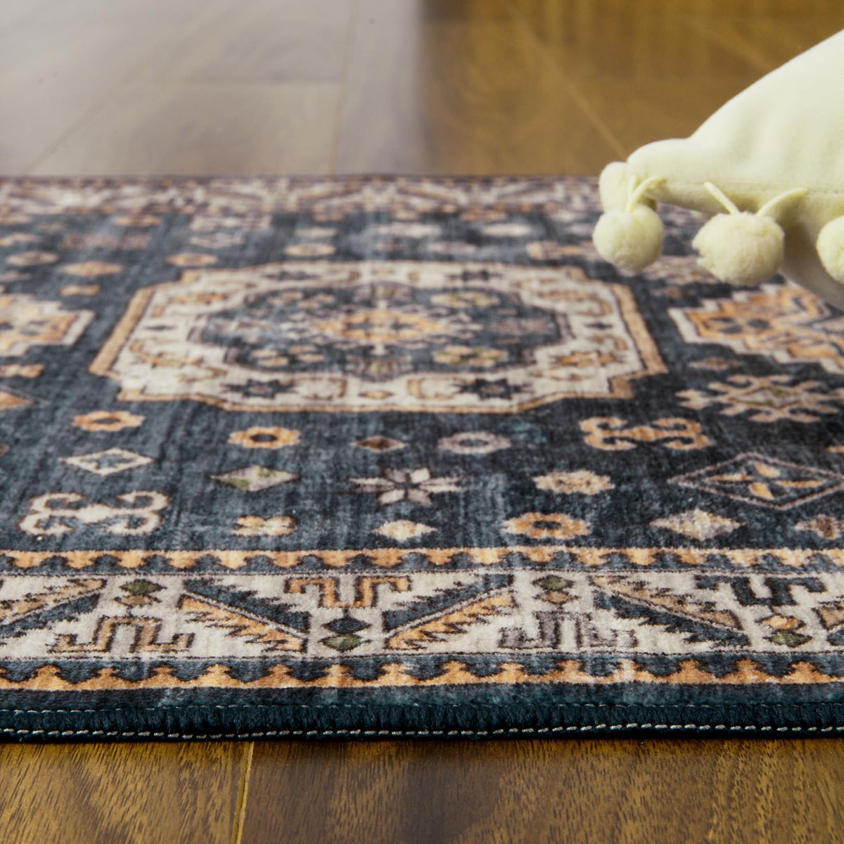 Pflegeleichter Boho Teppich Schlafzimmer
