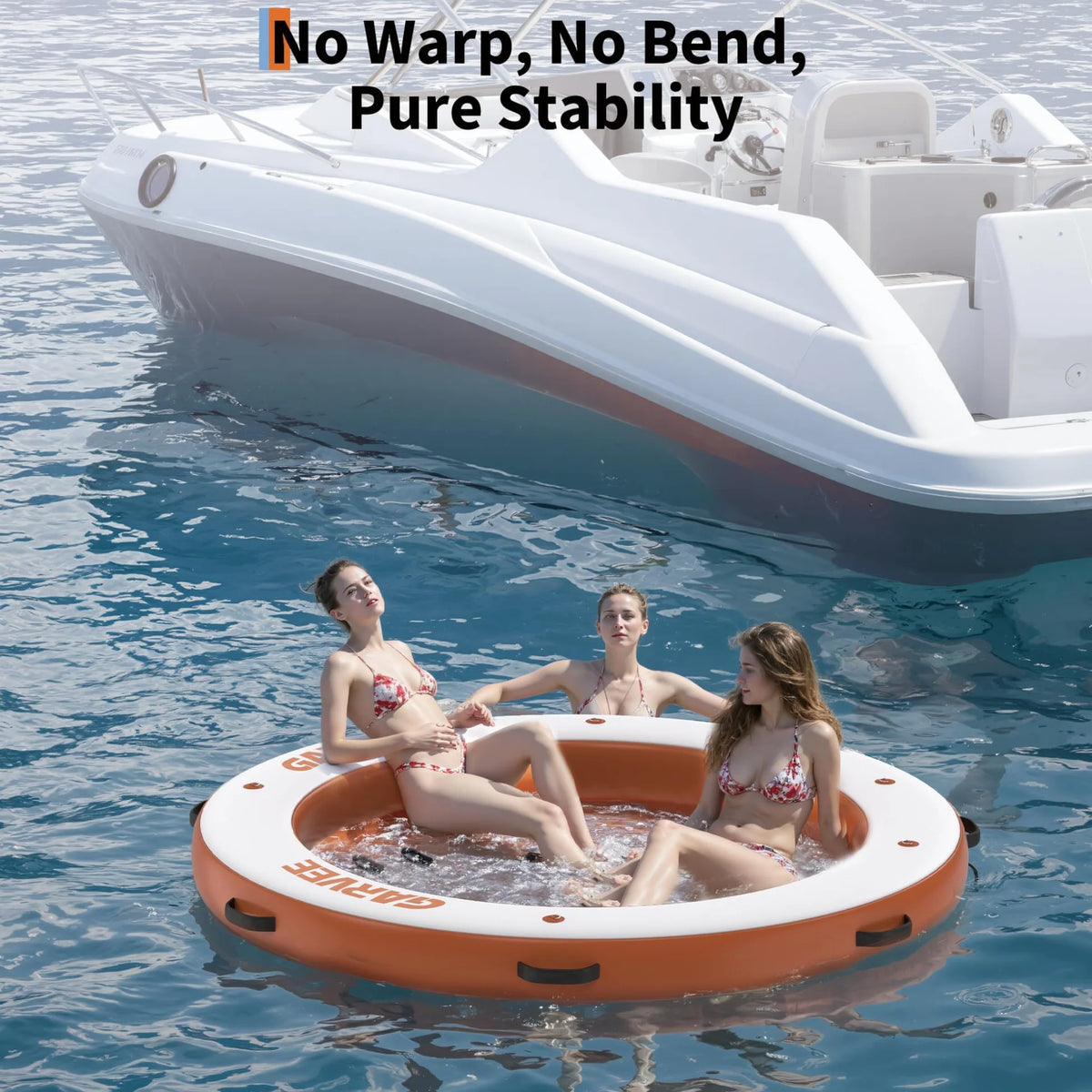 Aufblasbare schwimmende Plattform Dual-Zone Design