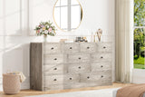 Garvee Leuchte, 155 cm, für Wohnzimmer und Esszimmer, Helles Antikholz - Helles Antikholz