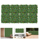 Garvee Künstliche Graswandpaneele 8 Stück 50x50cm 3D-Dichtes Laub Kunststoff Für Innen & Außen Garten Balkon Grün