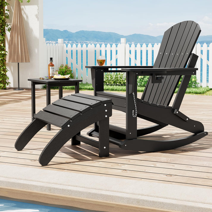 GARVEE Fußhocker passend zu Adirondack Stühlen Gartenmöbeln und Lounge Sets