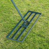Garvee Rasen-Nivellierrechen 30"x10" Mit 78" Stahlgriff Für Garten & Golfplatz, Robust, Vollverschweißt, Ergonomisch, Stahl, Grün - 30 Zoll