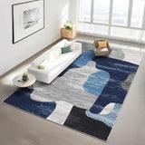 Garvee Moderner Abstrakter Wohnzimmerteppich Kurzflor Antirutsch Waschbar Weich Leicht 200x290 cm Für Wohnzimmer & Büro