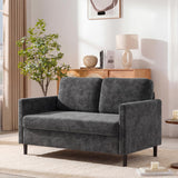 Garvee Sofa, Kippschutz, Polsterung und Rückenlehne, Auf Raumgröße abgestimmt, Grau - Grau
