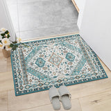 Garvee Vintage Läufer Teppich Orientalisches Design Kurzflor Für Wohnzimmer Schlafzimmer Flur Küche Pflegeleicht Waschbar Rutschfest - Grau 200*290Cm