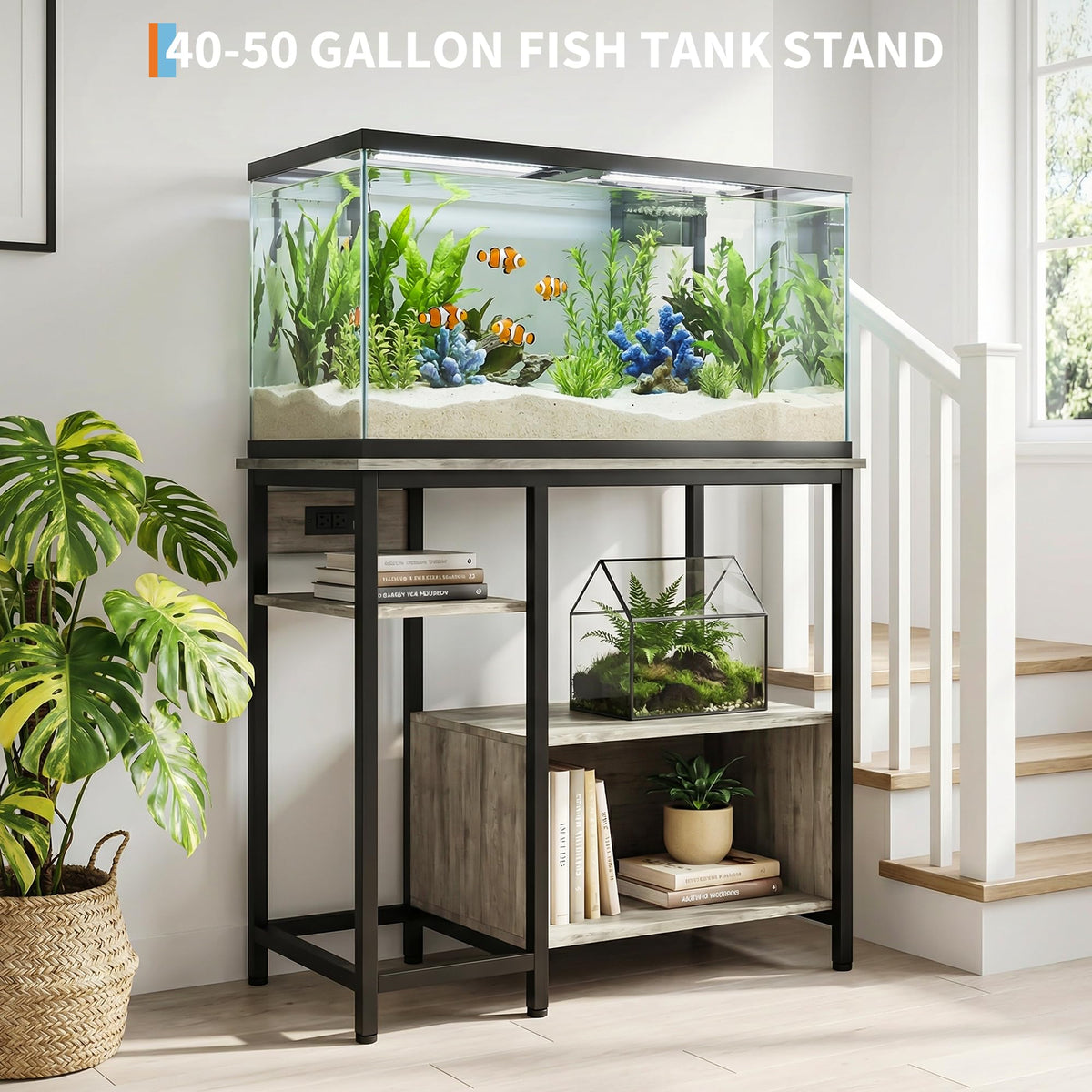 Anschlussleiste am Garvee Aquariumständer