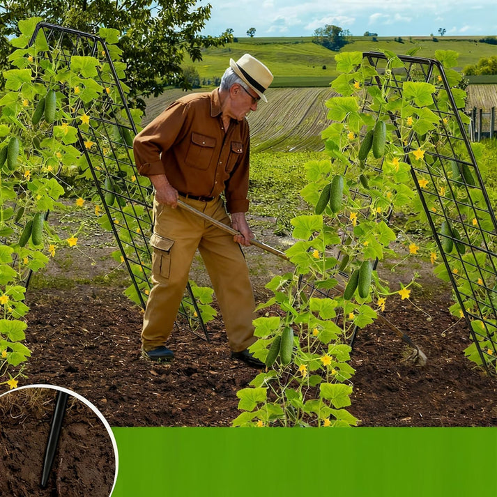 Rankhilfe im Einsatz im Gartenbeet